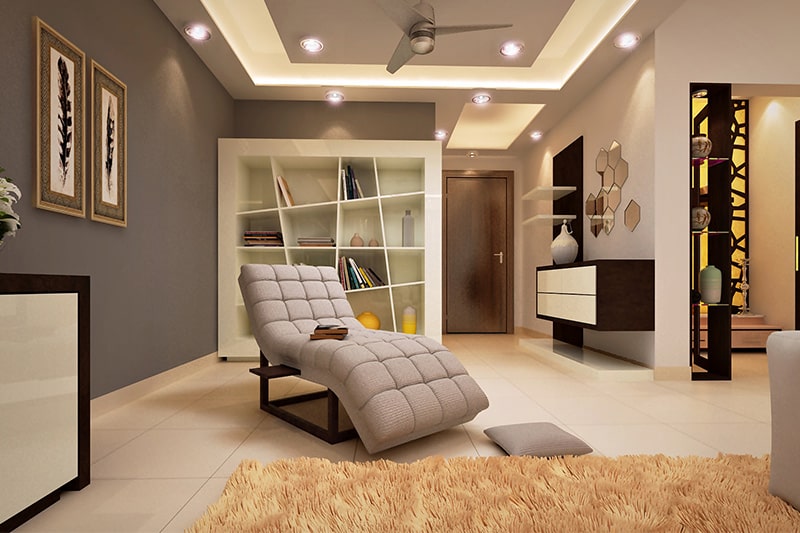 Modern Living Room False Ceiling Remodeling