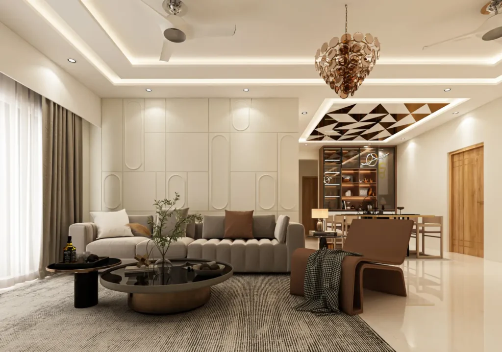Premium Finished Luxury Living Interior Ready for Handover